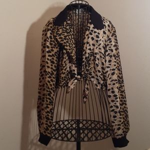 Vintage leapard top
